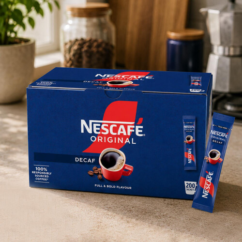 Nescafe Nescafe Original Decaffeinated Stick Packs 200 Sachets (Pack of 2) - Double Filter Technology 2