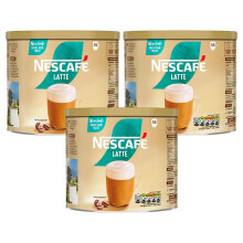 Nescafe Gold Latte Instant Coffee Granules 1kg (Pack of 3) - Creamy Frothy Drink