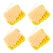 4PCS Sausage Silicone Mold DIY Hot Dogs Maker Non-Toxic Food Grade for Homemade Sausages Cooking Baking Yellow