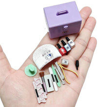 NEW Miniature Dollhouse Simulation Nail Polish Tool Set for Doll Accessories