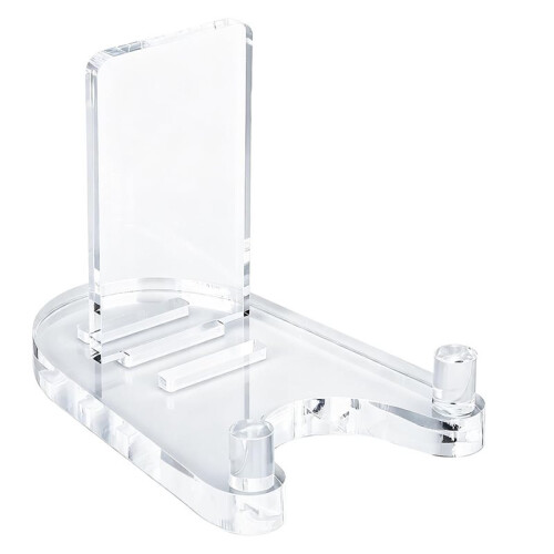 Acrylic Easel Display Stand for 8" to 12" Plates, Frames, and Artwork - Adjustable Clear Holder