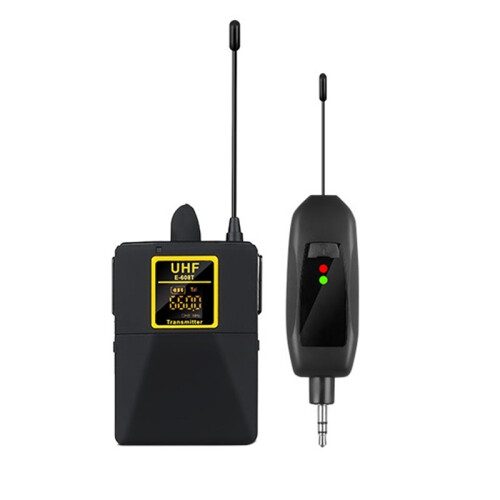 Microfono Lavalier Wireless UHF A Lungo Raggio (38 M) con Latenza Zero, Ideale per Insegnamento e Performance Dal Vivo.