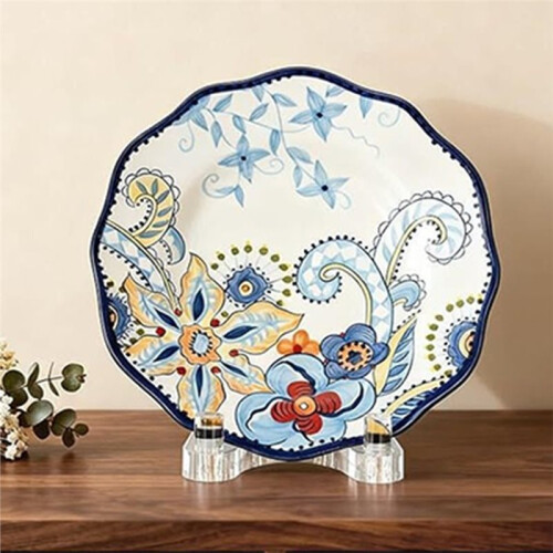 Acrylic Easel Display Stand for 8" to 12" Plates, Frames, and Artwork - Adjustable Clear Holder 1