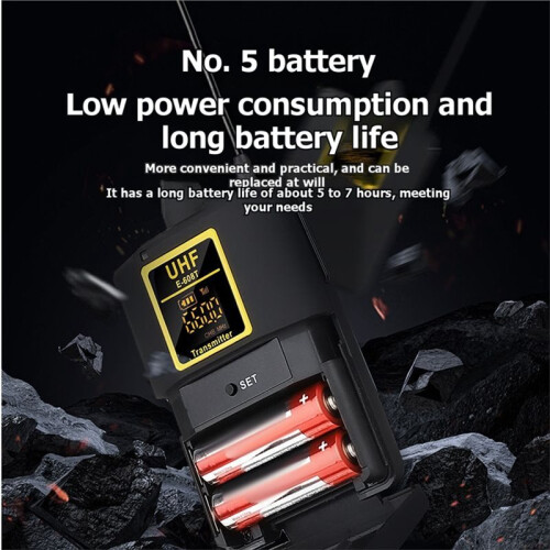 Microfono Lavalier Wireless UHF A Lungo Raggio (38 M) con Latenza Zero, Ideale per Insegnamento e Performance Dal Vivo. 2