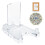 Acrylic Easel Display Stand for 8" to 12" Plates, Frames, and Artwork - Adjustable Clear Holder 3