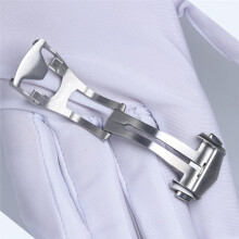Folding Watch Buckle for Stainless Steel Deployment Clasps 18mm for Polished Matte Watchband Button