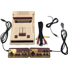G105-AV AV TV 8Bit Retro Video Game Console Built 132 in 1 Game Card with Dual Gamepad for FC/NES Game Player EU Plug