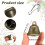 100Pcs Bronze Bells Vintage Small Bells with Spring Hooks for  Wind Chimes Wedding Decor 7