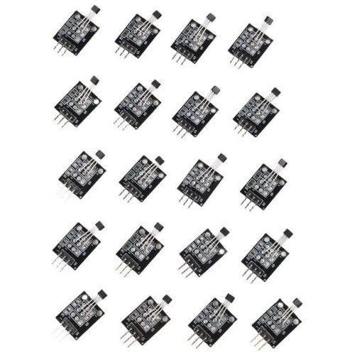 20pcs KY-003 Hall Effect Sensor Module High Sensitivity Magnetic  4.5V-24V Fast Response for DIY Electronics