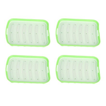 4PCS Sausage Silicone Mold DIY Hot Dogs Maker Non-Toxic Food Grade for Homemade Sausages Cooking Baking Green