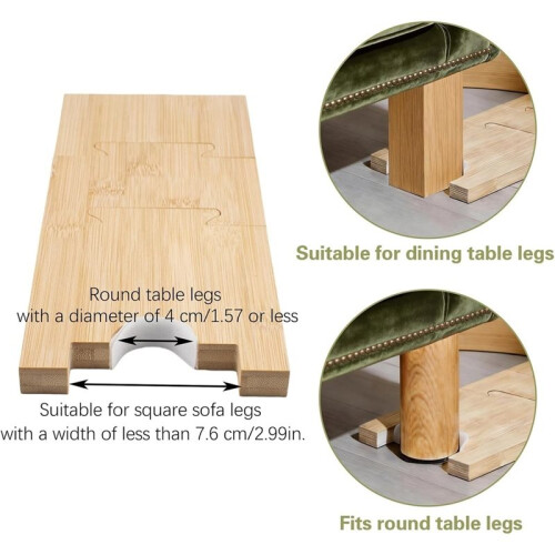 Thickened Couch Wall Spacer Adjustable Solid Wood Couch Stopper,Furniture Wall Protectors,for Outlets,Couches,Beds 2