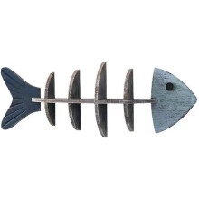 Wooden Fish Wall Shelf,Nautical Coastal Shelf Bathroom Wall Decor Fish Beach Decor Display Shelf,Ocean Decoration