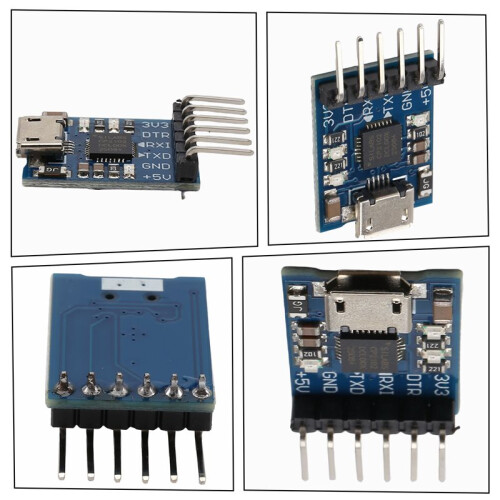 2st CP2102 USB Till TTL Seriell Modul UART STC Downloader Adapter för MCU Debugging Programmering Linux Windows Micro-Typ 1