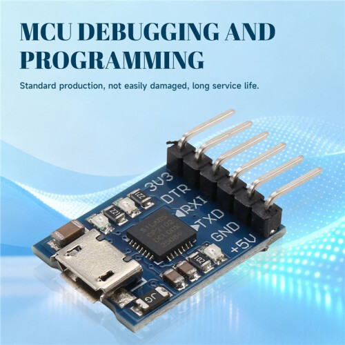 2PCs CP2102 USB to TTL Serial Module UART STC Downloader Adapter for MCU Debugging Programming Linux Windows MICRO 2