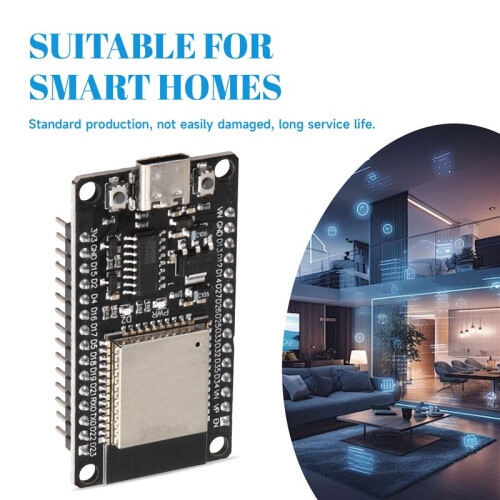 2Pcs ESP32 Development Board 2.4GHz WiFi  2-in-1 Dual Core Module Low Power MCU for  Home DIY Electro 2