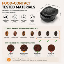 Reusable Coffee Pods for  Machines Refillable Capsule Adapter for Piccolo XS/Genio S/Genio 2/Genio/Genio