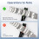 Watch Link Removal Tool, Watch Strap Tool Kit, Watch Bracelet Adjustment and Replacement Tool, with Double-Ended Pin 5