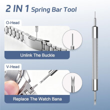 Watch Link Removal Tool, Watch Strap Tool Kit, Watch Bracelet Adjustment and Replacement Tool, with Double-Ended Pin