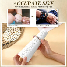 Armbandgrößenmessstab 5-9,5 Zoll, Armbandgrößenmesswerkzeug, Schmuck- und Jade-Innendurchmesser-Messwerkzeug