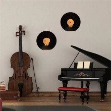6pcs Wooden Vinyl Record Display Shelf - Wall Mountable LP Album Holder for 12-Inch Records, Modern Storage Rack