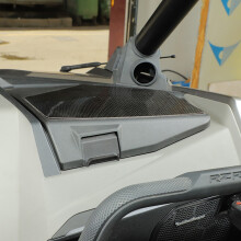 Kohlefaser-Co--Aufbewahrungsbox-Matte, Dekorativer Aufkleber für RZR PRO XP 2021 2022