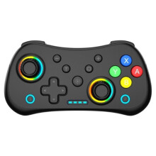 Multi-Functional Wireless Game Gamepad with RGB Lights Hall Rocker, Support Burst Function Game Machine
