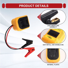 Jumper Cables Adapter Portable Battery Auto Booster Cables Car Igniter with Display for 20V Battery
