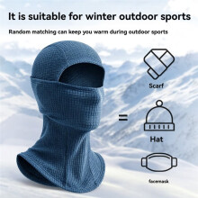 Ski Mask Winter Full Face Mask Windproof Neck Gaiter Thermal Hood Gear for Men Women