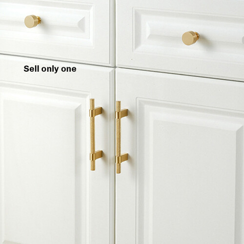 Solid Brass Knurling Patterned Cabinet T-Bar Extended Length 188mm Kitchen Appliances Dishwashers Refrigerators Pull 2