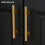 Solid Brass Knurling Patterned Cabinet T-Bar Extended Length 188mm Kitchen Appliances Dishwashers Refrigerators Pull 5