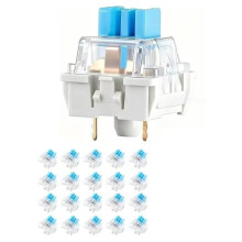 80 Pcs Mechanical Keyboard Switches, 3 Pin Pre-Lubricated Clicky Key Switches for Mechanical Gaming Keyboard