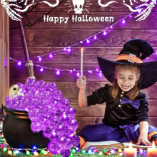 50 Szt. Ozdób w Kolorze Opalizującym, 4 Rozmiary, Nietłukące, na Halloween i Boże Narodzenie.