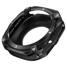 Rugged Bezel Case for   Watch 7/8 Ultra 47mm Case, PC+ Zinc Alloy Protective Cover Bumper Black