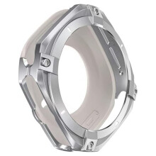 Rugged Bezel Case for   Watch 7/8 Ultra 47mm Case, PC+ Zinc Alloy Protective Cover Bumper Silver