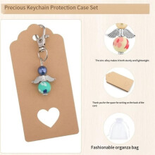 Guest Favours, Guardian Angel + Organza Bag Gift Tags Set of 35 Guardian Angel Pendants for Wedding Farewell Gift