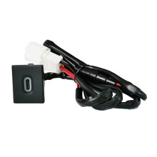 Red LED Quick Car Charger Socket Type C PD Port Phone Charging Outlet Power Adapter for Amarok 2011 - 2018