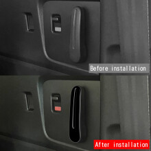 Car Middle Door Handle  Sticker for  Freed Air Crosstar 2024 Inside Door Handle Trim Bright Black