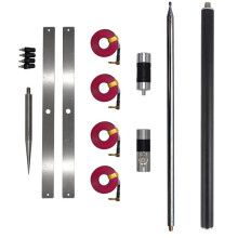 Short Wave Antenna GP Antenna Set 7-54MHz Wireless Short Wave Antenna Vertical Polarization with Extended Radiator