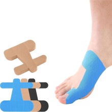 Hallux Valgus Tape, 40 Pieces Hallux Valgus Correction, Pre-Cut Kinesiology Tape Bunion Correction for Toes and Feet