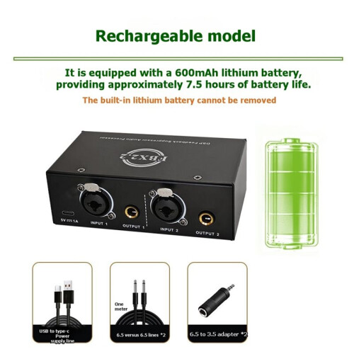 Dual Channel Audio Isolator,Audio Noise Filter Noise Suppressor Isolator Live Broadcast Mixer Cable Set 1
