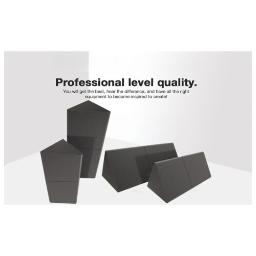 2pcs Low-Frequency Sound-Absorbing Foam for Triangular Wall Corner,Bedroom Soundproofing Wall Panels,Soundproofing Foam
