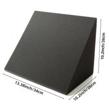 2pcs Low-Frequency Sound-Absorbing Foam for Triangular Wall Corner,Bedroom Soundproofing Wall Panels,Soundproofing Foam