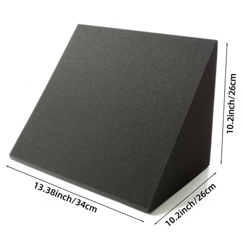 2pcs Low-Frequency Sound-Absorbing Foam for Triangular Wall Corner,Bedroom Soundproofing Wall Panels,Soundproofing Foam