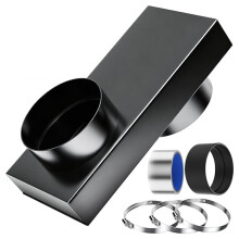 Geüpgraded 84049 RVS Periscoop Droger Vent, 0-5" Telescopische Verstelbare Droger Vent Aansluitkit A