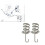 240952 Hand Brake Fastener Spring High Performance Part for  458 F12 8