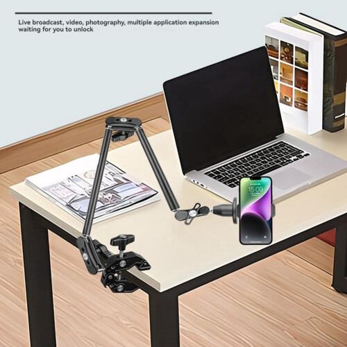 Smartphone Bracket Magic Arm for Camera Articulated Flexible Wall Mount Desk Clamp Tablet Stand Two Sections
