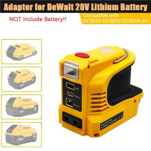 Inversor de Potência 220W para Bateria para  20V MAX DC18-21V para AC220V com Porta USB Tipo-C