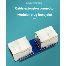 Gigabit-Ethernet-Kabeladaptermodul Netzwerkkabel-Verlängerungsstecker RJ45-Adapter Netzwerk-Straight-Through-Stecker