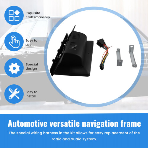 Car Frame Fascia Adapter Android Radio Dash Fitting Panel Kit for  S Class W140 1