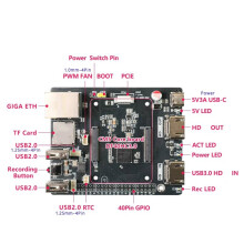For CM5 HD Video Capture Card for Raspberry Pi CM5_USB3.0 HD in Expansion Board+Case for Raspberry Pi Compute Module 5